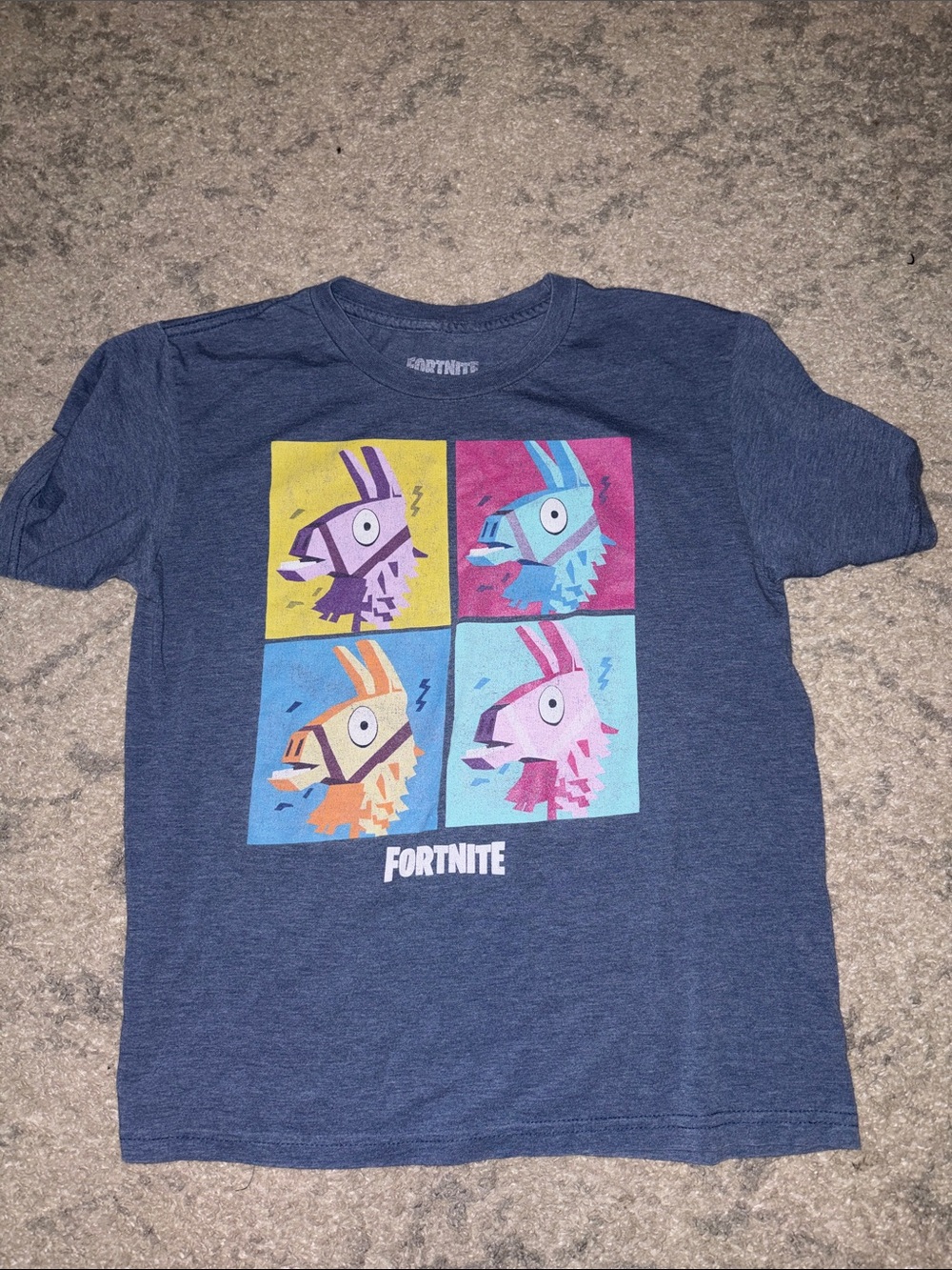 Fortnite Kids Navy Blue Llama Graphic Tee